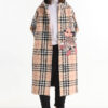 Jacket long scuba plaid minnie