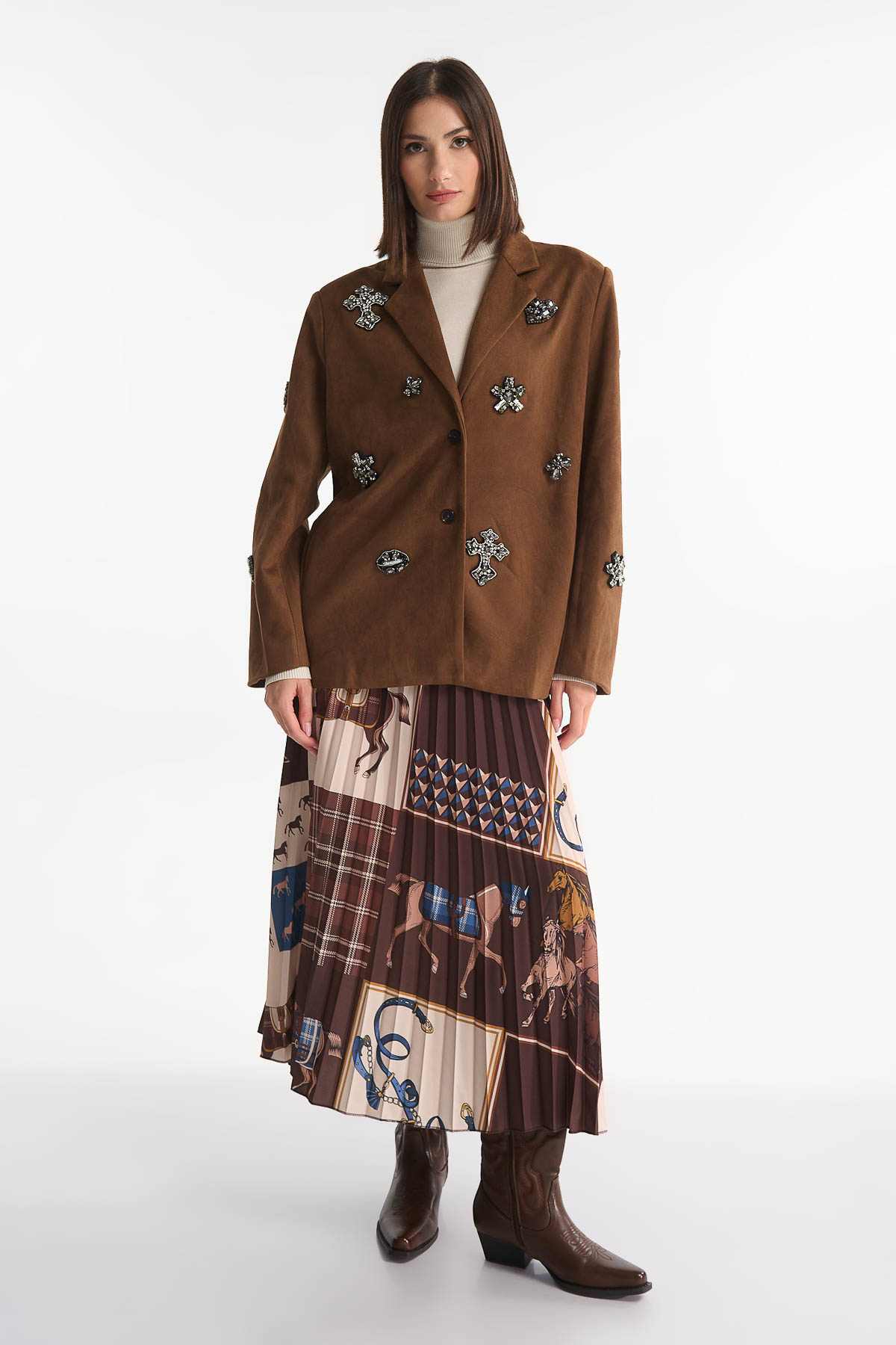 Jacket alcantara crystals - Image 3