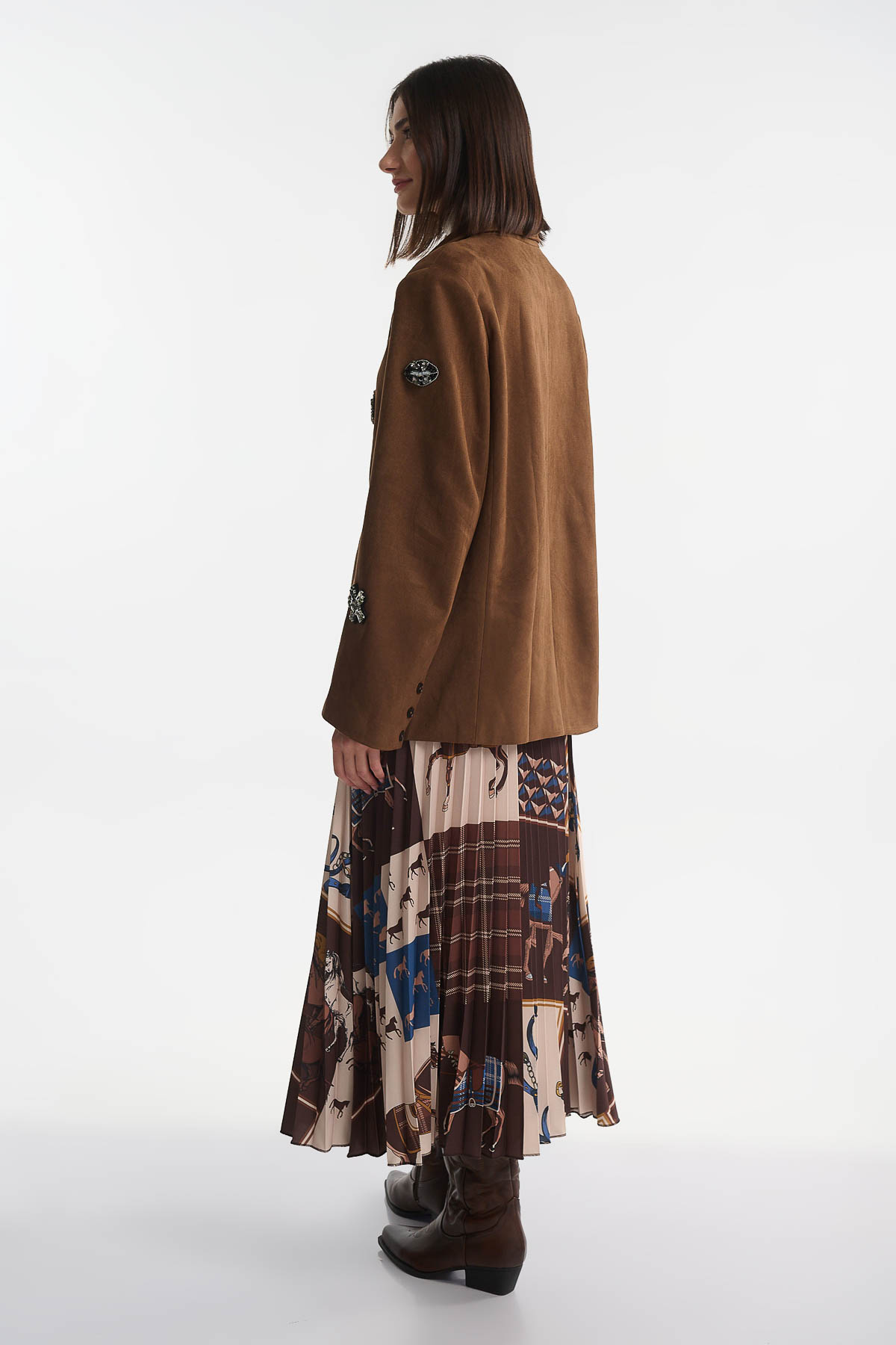 Jacket alcantara crystals - Image 5