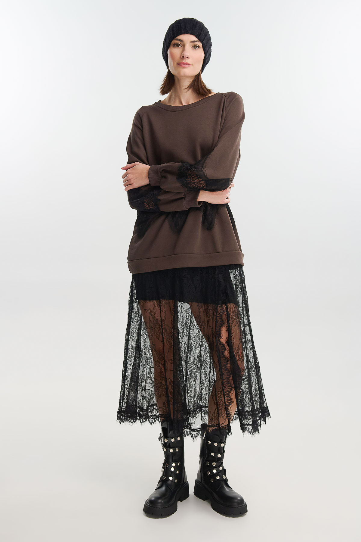 Φόρεμα τελείωμα δαντέλα - Image 3