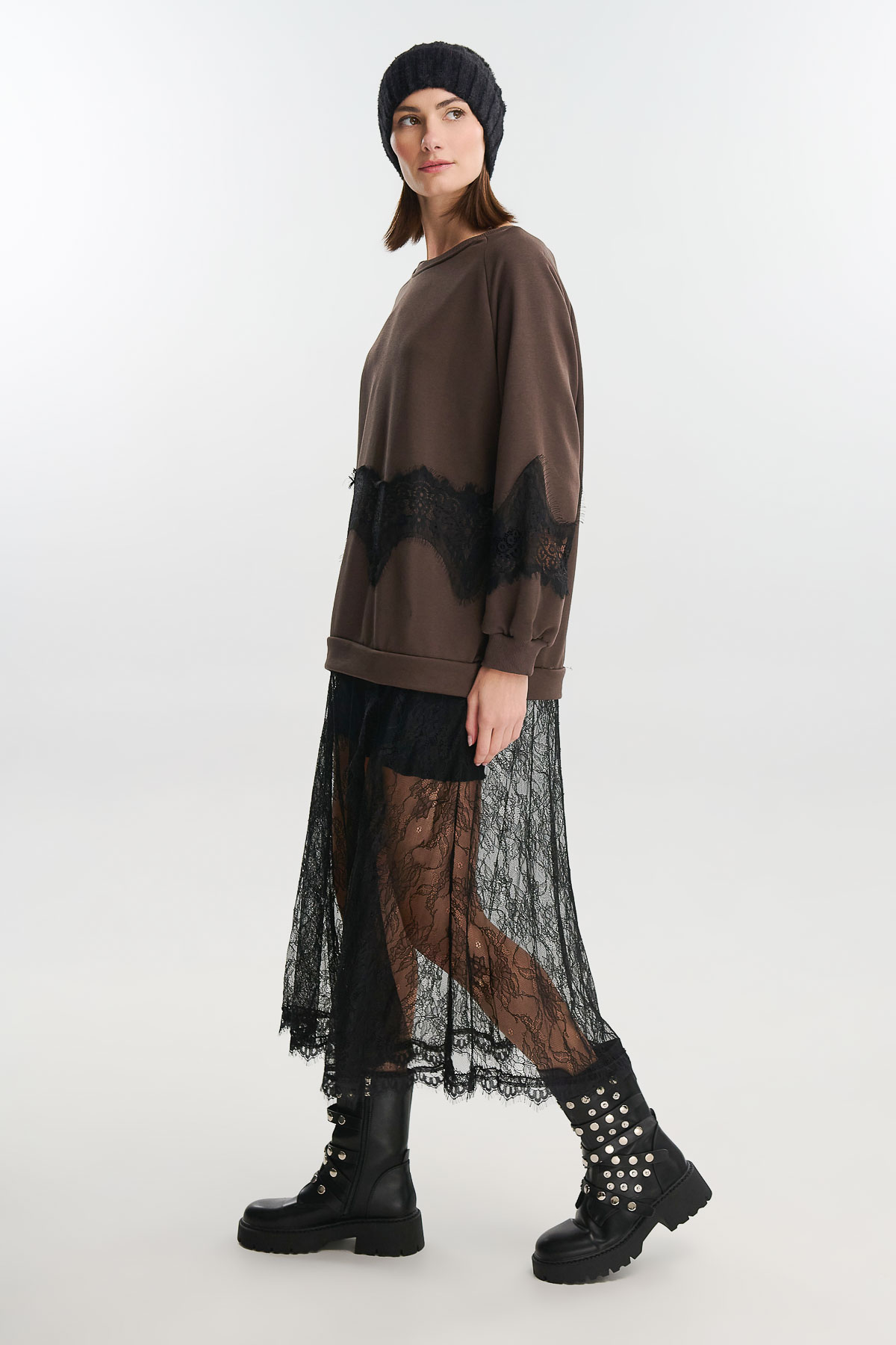 Φόρεμα τελείωμα δαντέλα - Image 4