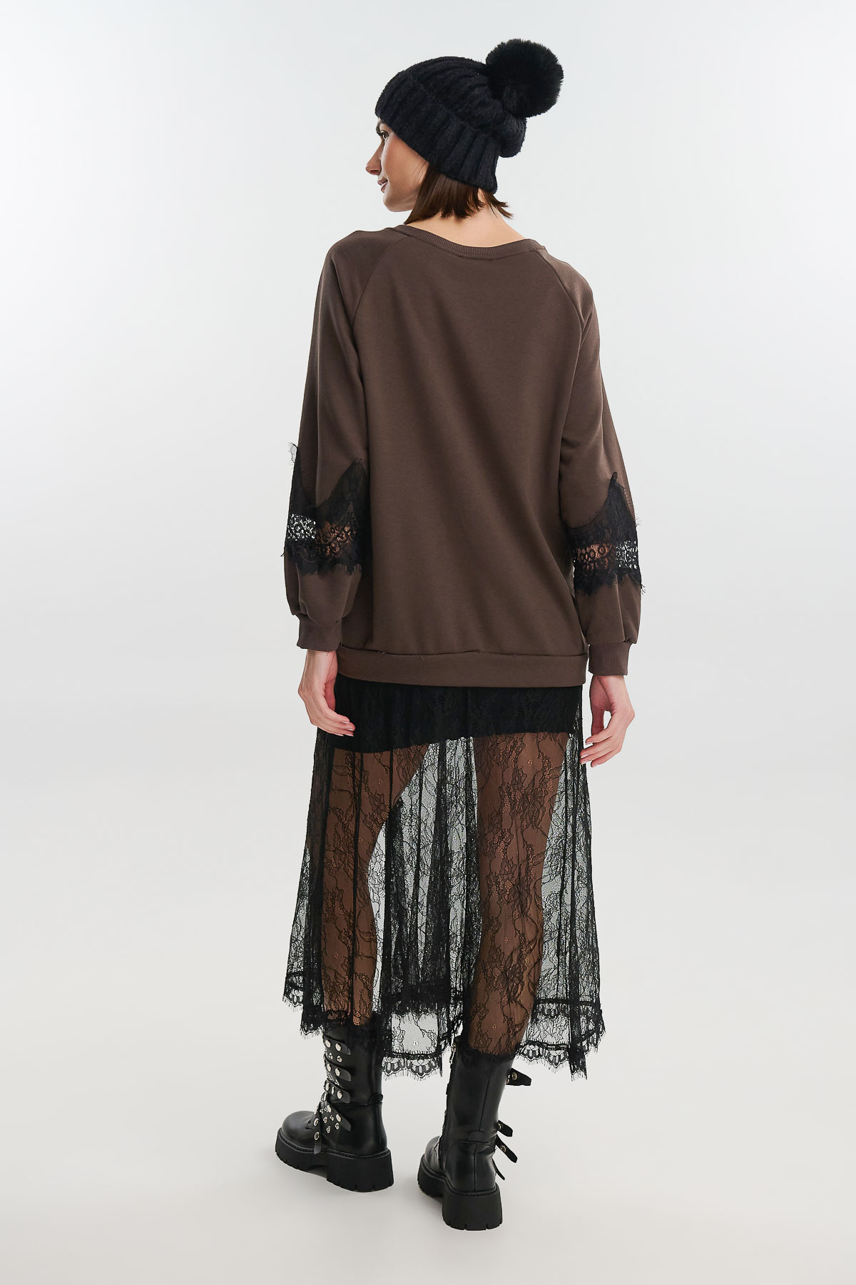 Φόρεμα τελείωμα δαντέλα - Image 5