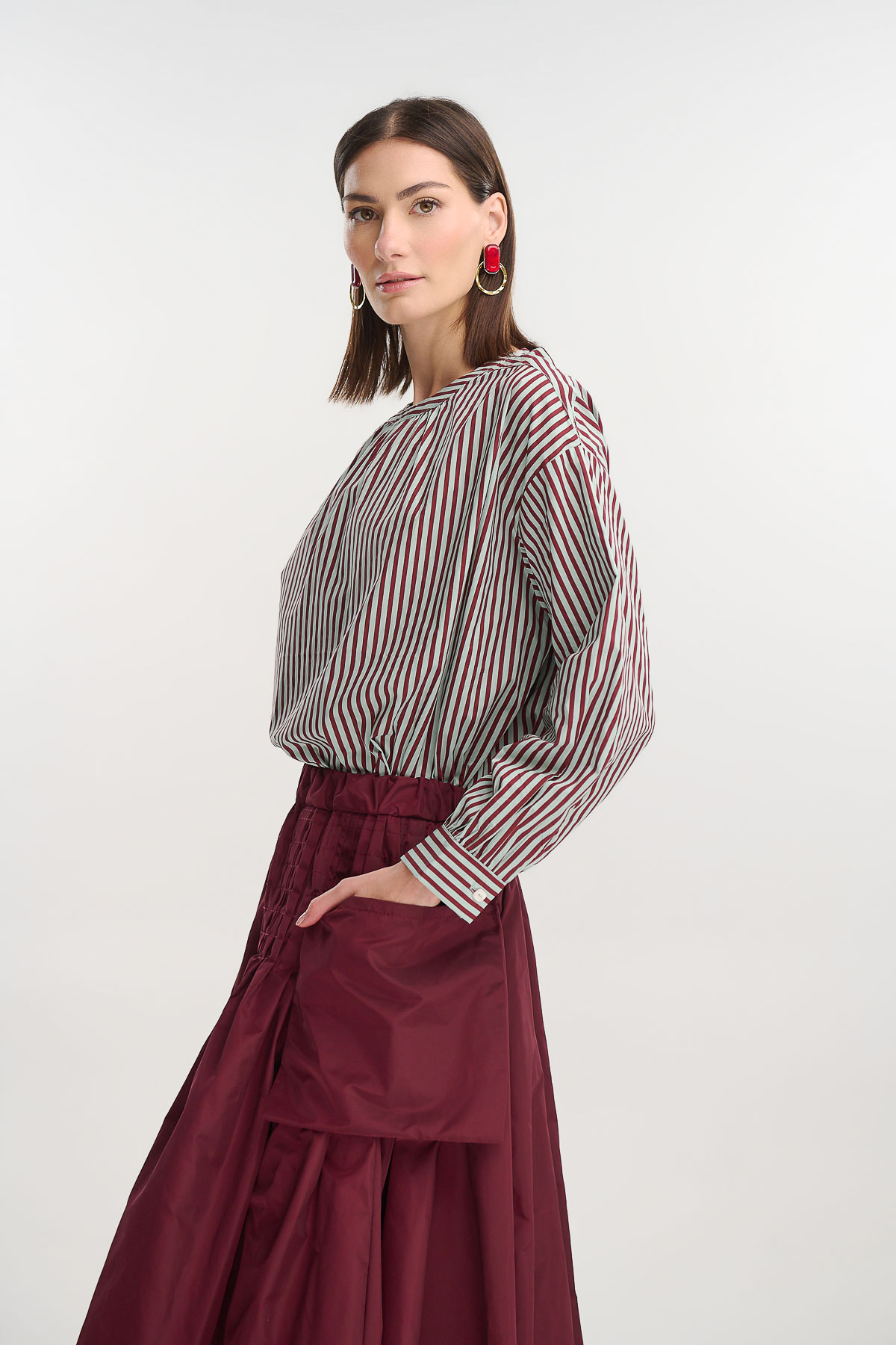 Πουκάμισο βαμβακερό ριγέ - Image 4