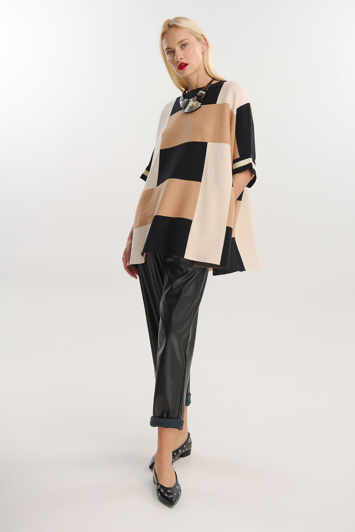 Blouse oversized knitwear - Πολύχρωμο, One_size