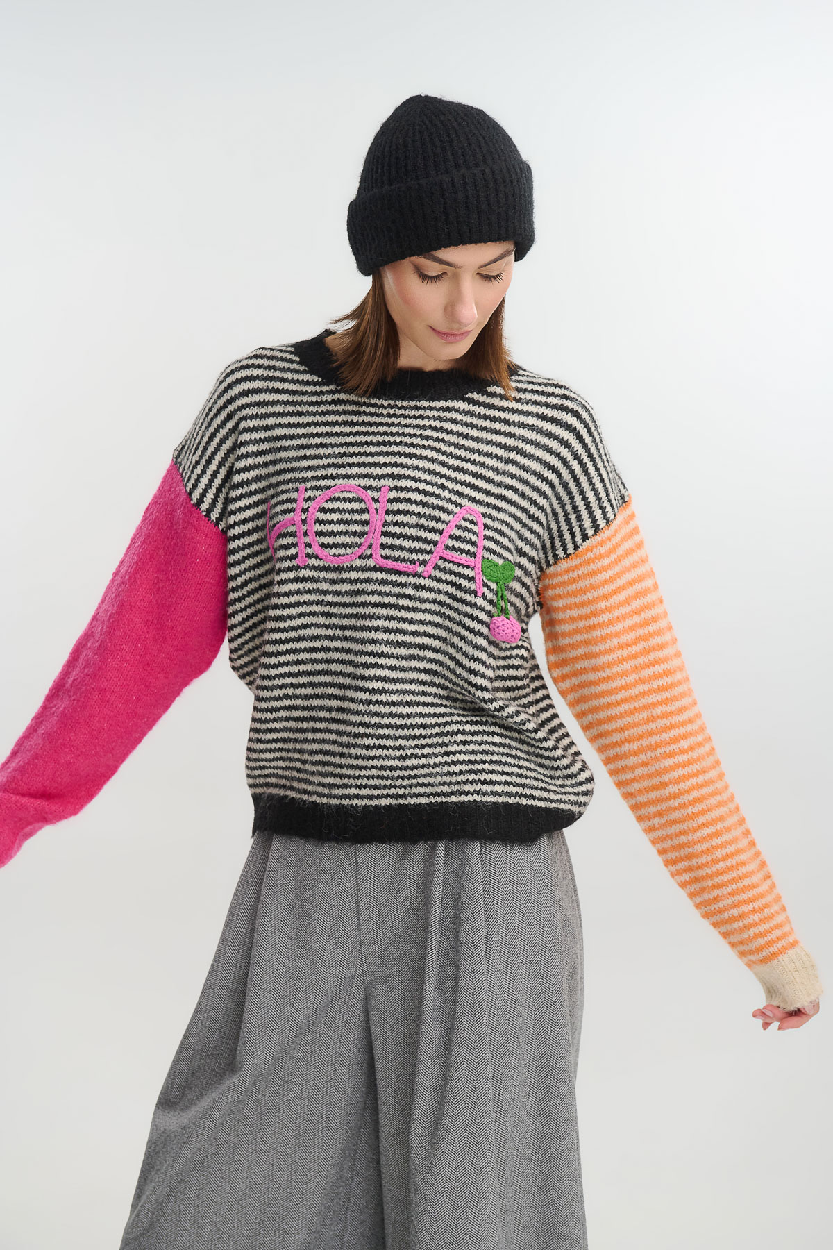 Pullover stripes Hola - Πολύχρωμο, One_size