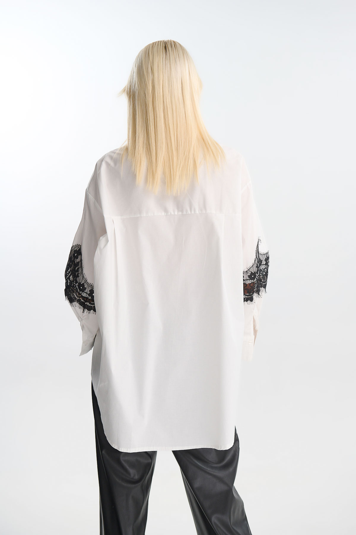 Πουκάμισο με δαντέλα ποπλίνα - Image 5