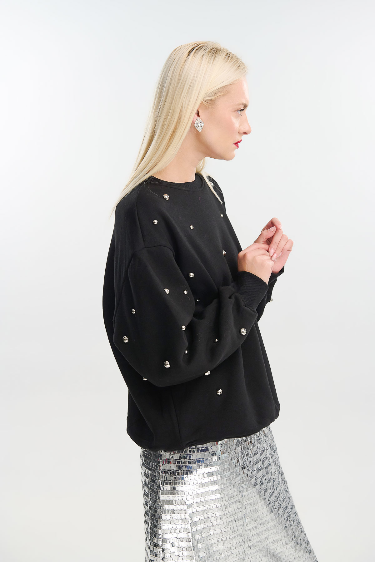 Μπλούζα φούτερ με τρουκς - Image 3