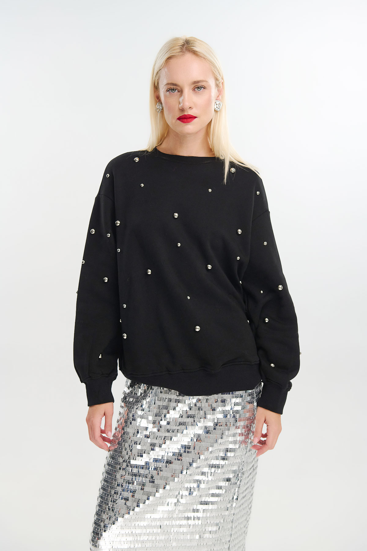 Μπλούζα φούτερ με τρουκς - Image 5