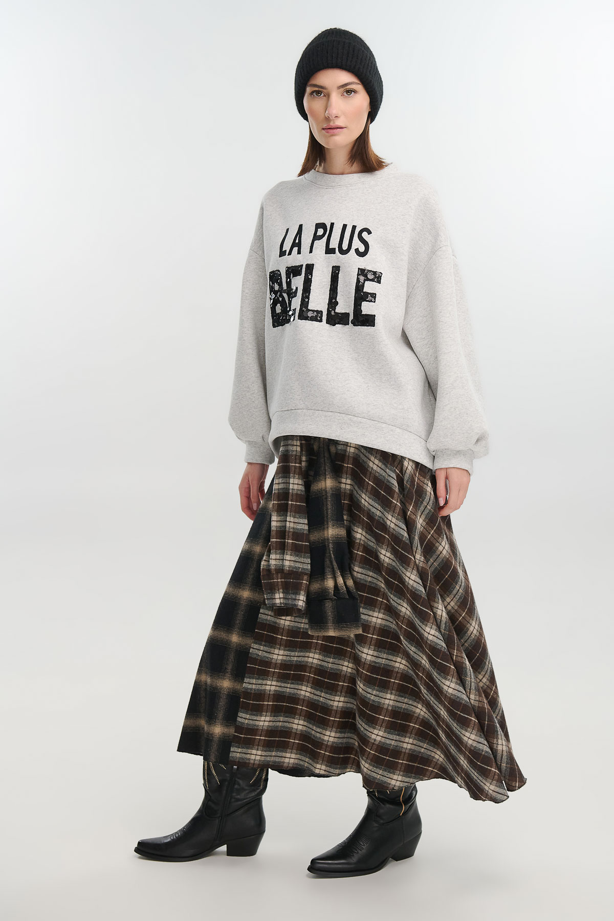 Φούστα καρό με δέσιμο - Image 3