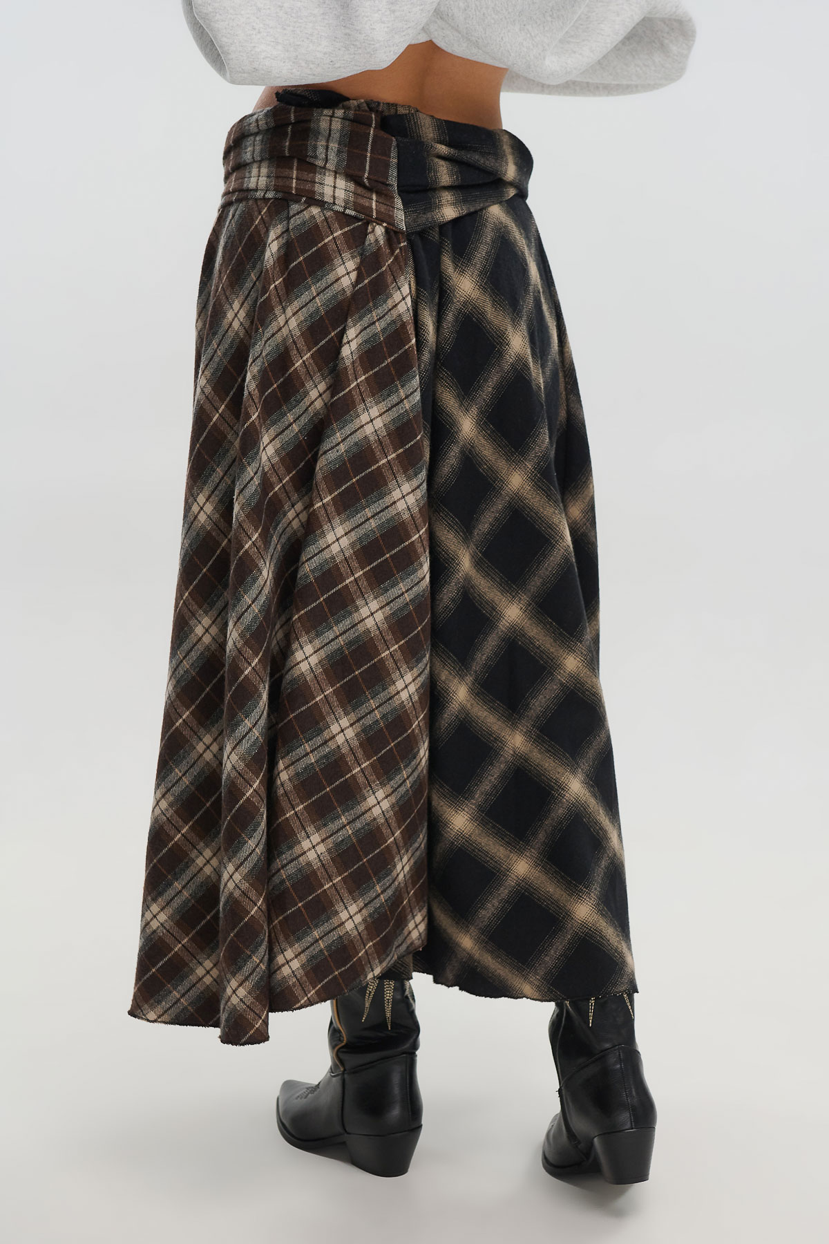 Φούστα καρό με δέσιμο - Image 5