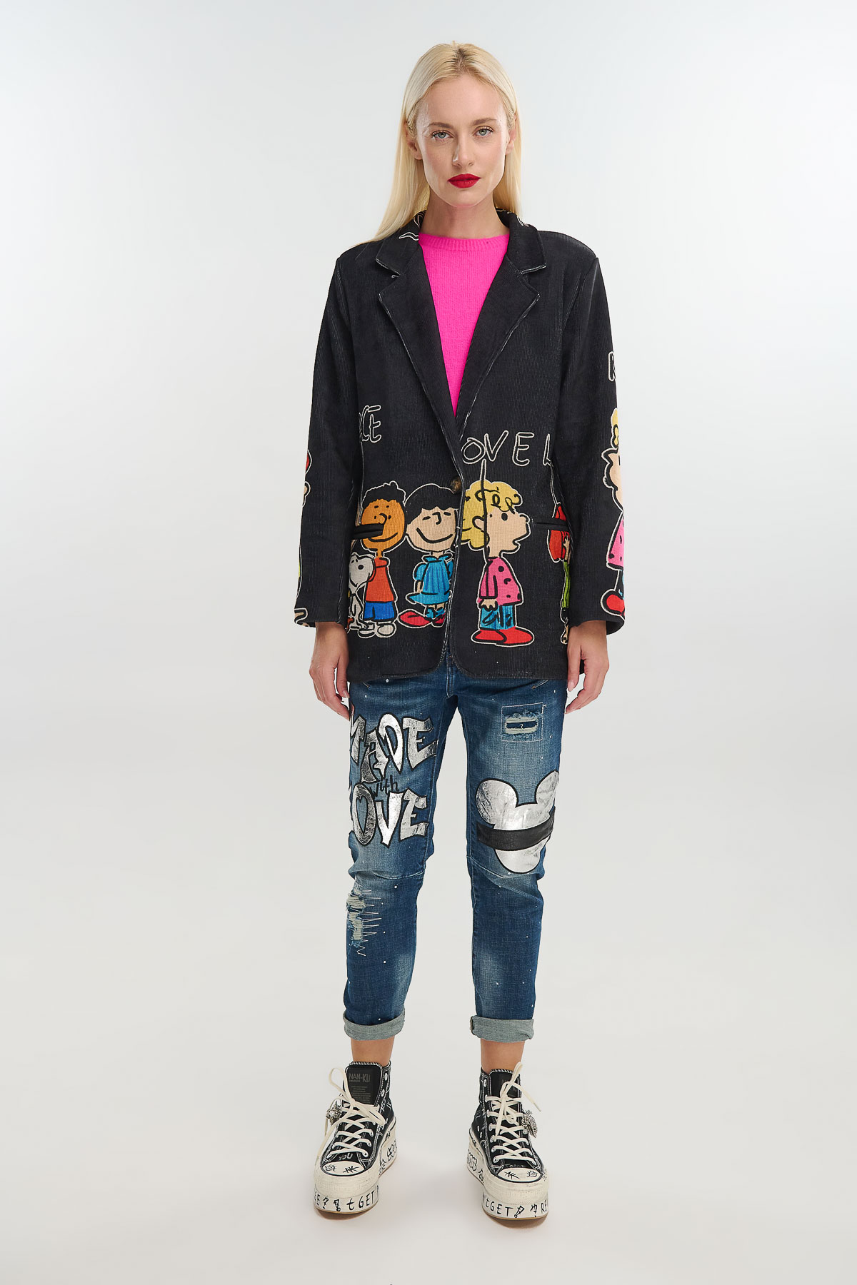 Σακάκι κοτλέ snoopi - Μαύρο, One_size