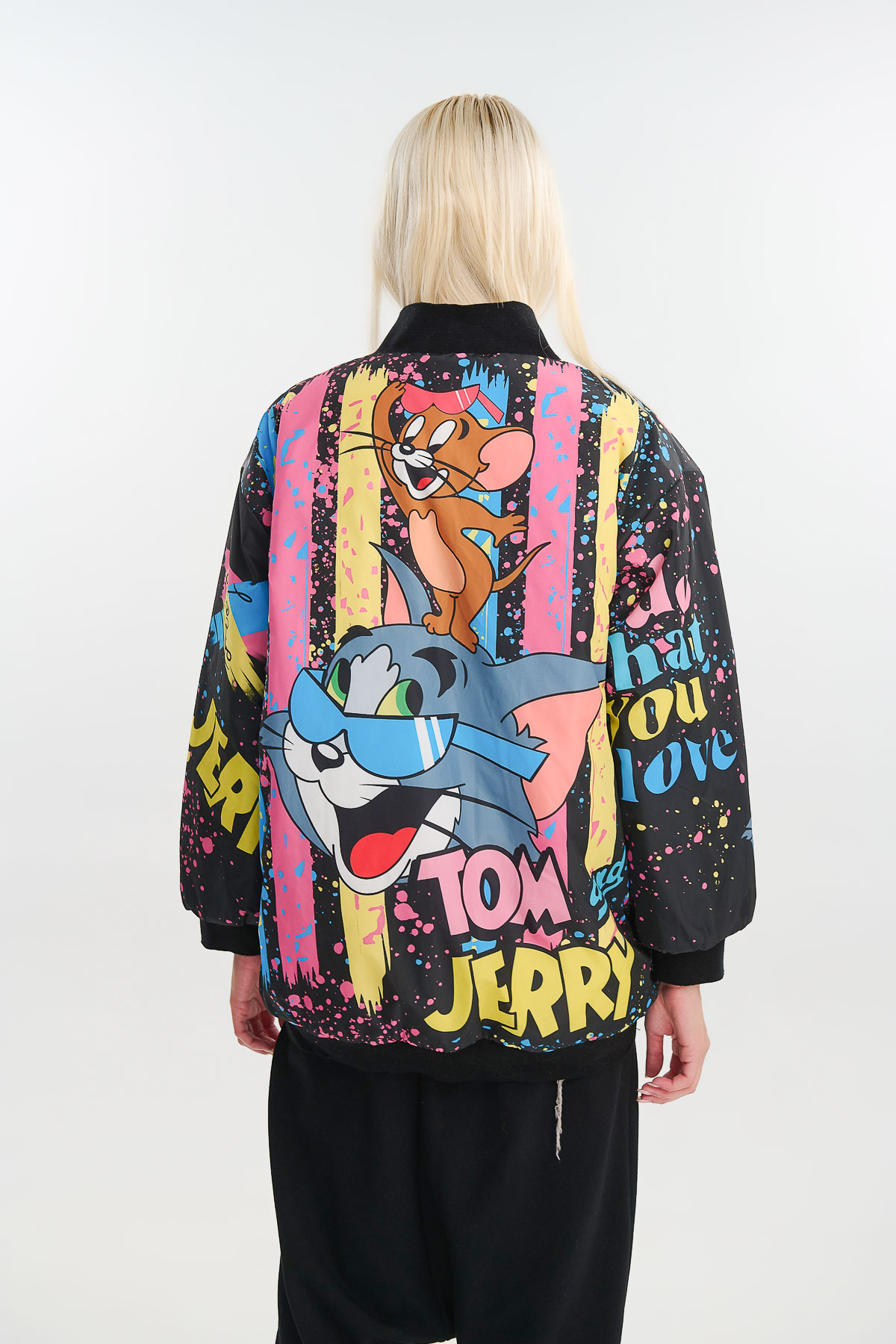 Jacket bomber Tom & Jerry paintball - Μαύρο, One_size