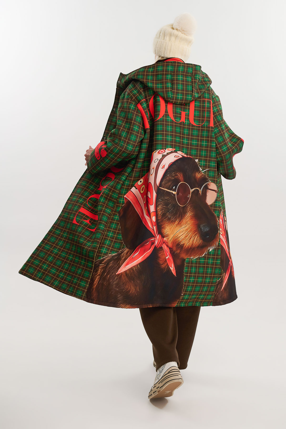 Jacket long scuba DOGUE - Πράσινο, One_size