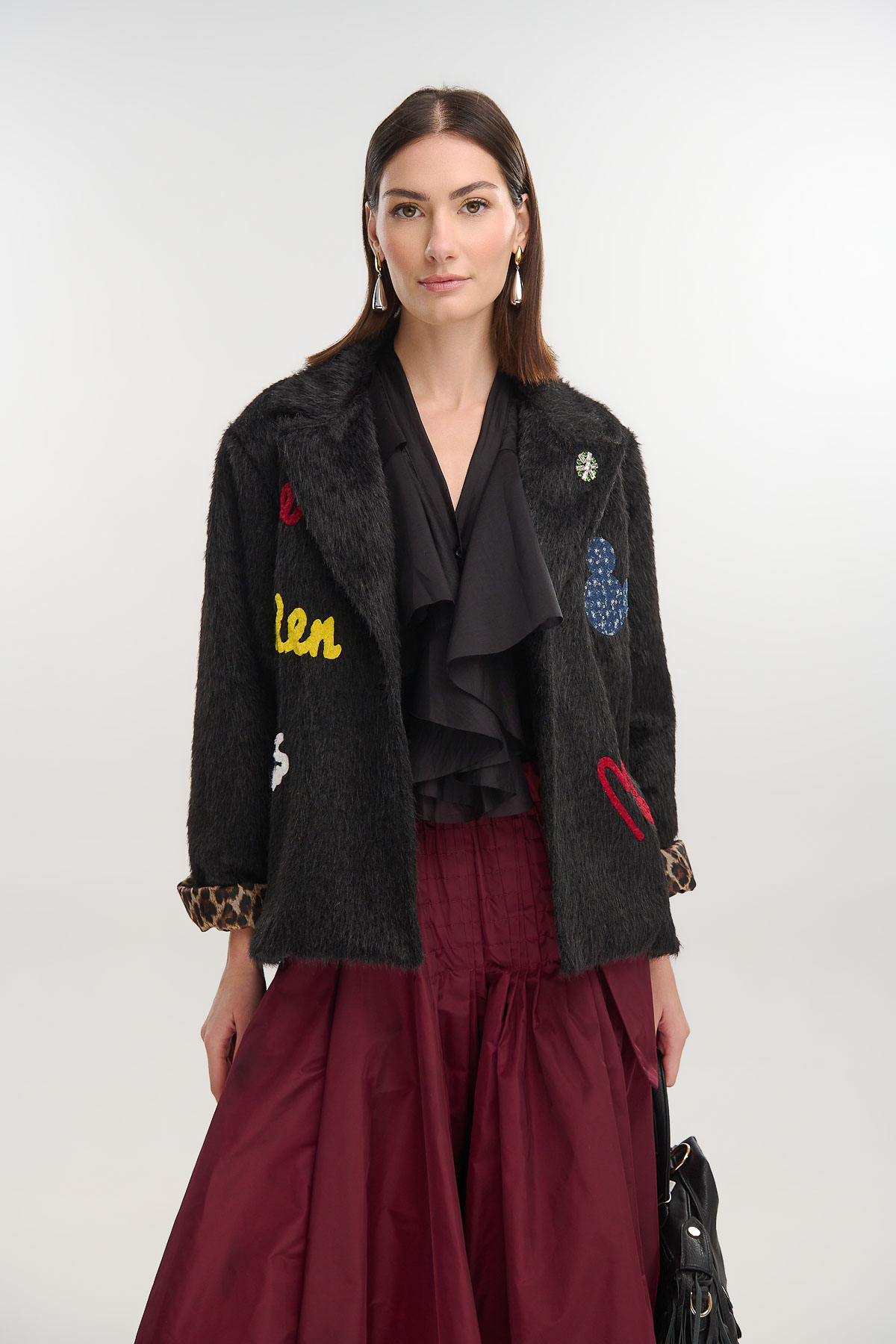 Jacket eco fur patches - Image 4