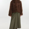 Jacket eco fur fluffy