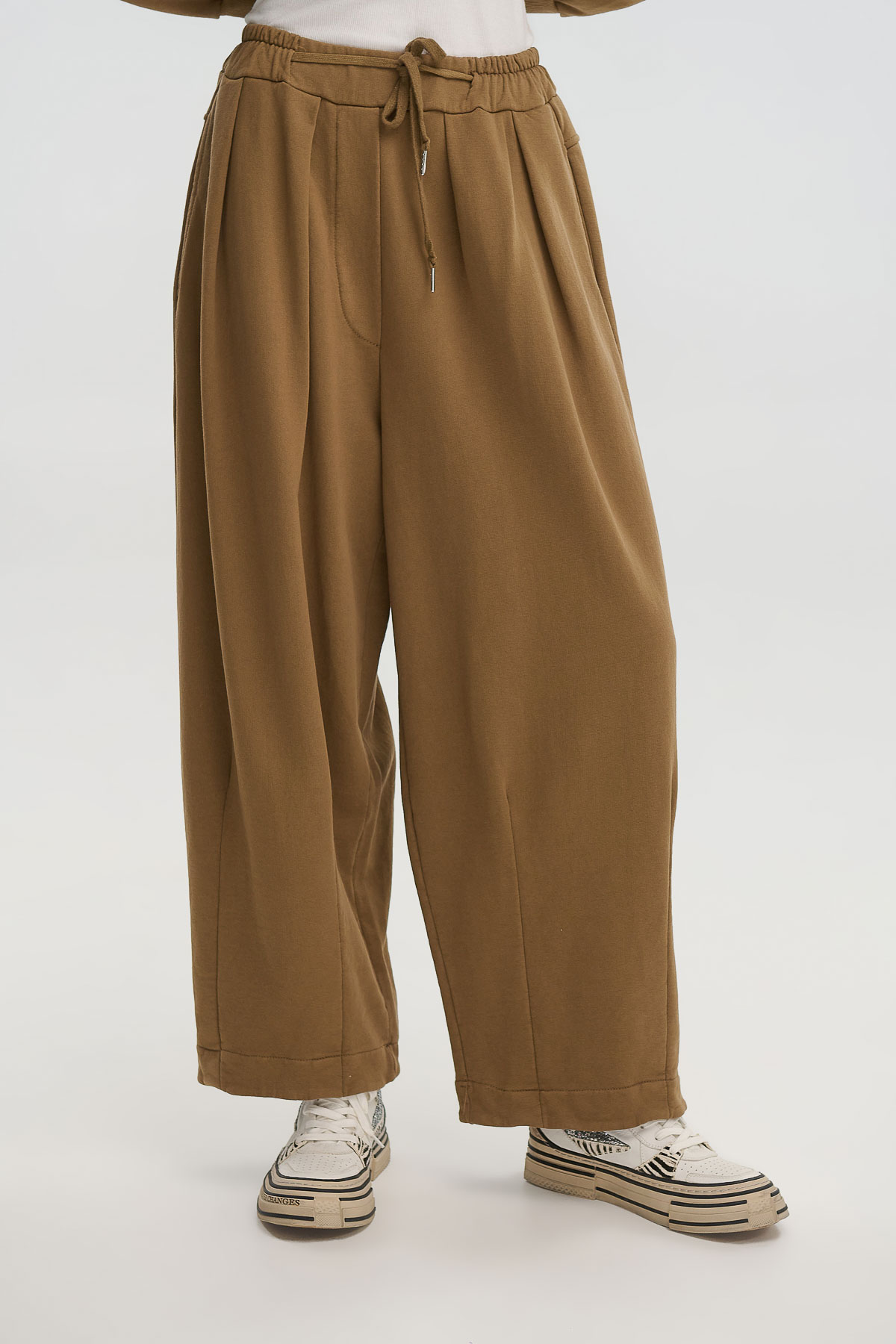 Παντελόνι φόρμας με λάστιχο - Μπεζ, One_size