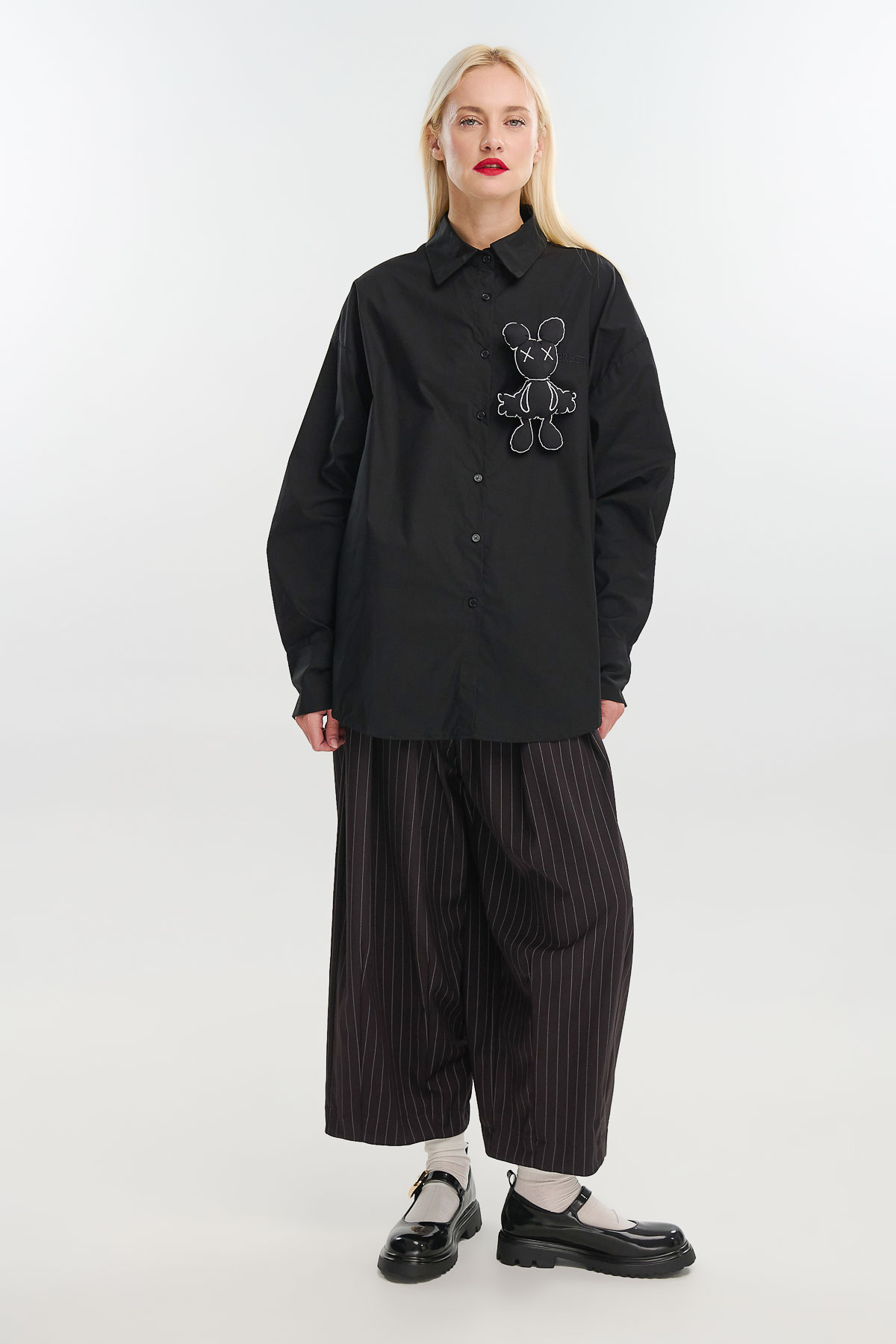 Παντελόνι ριγέ με λάστιχο - Image 2