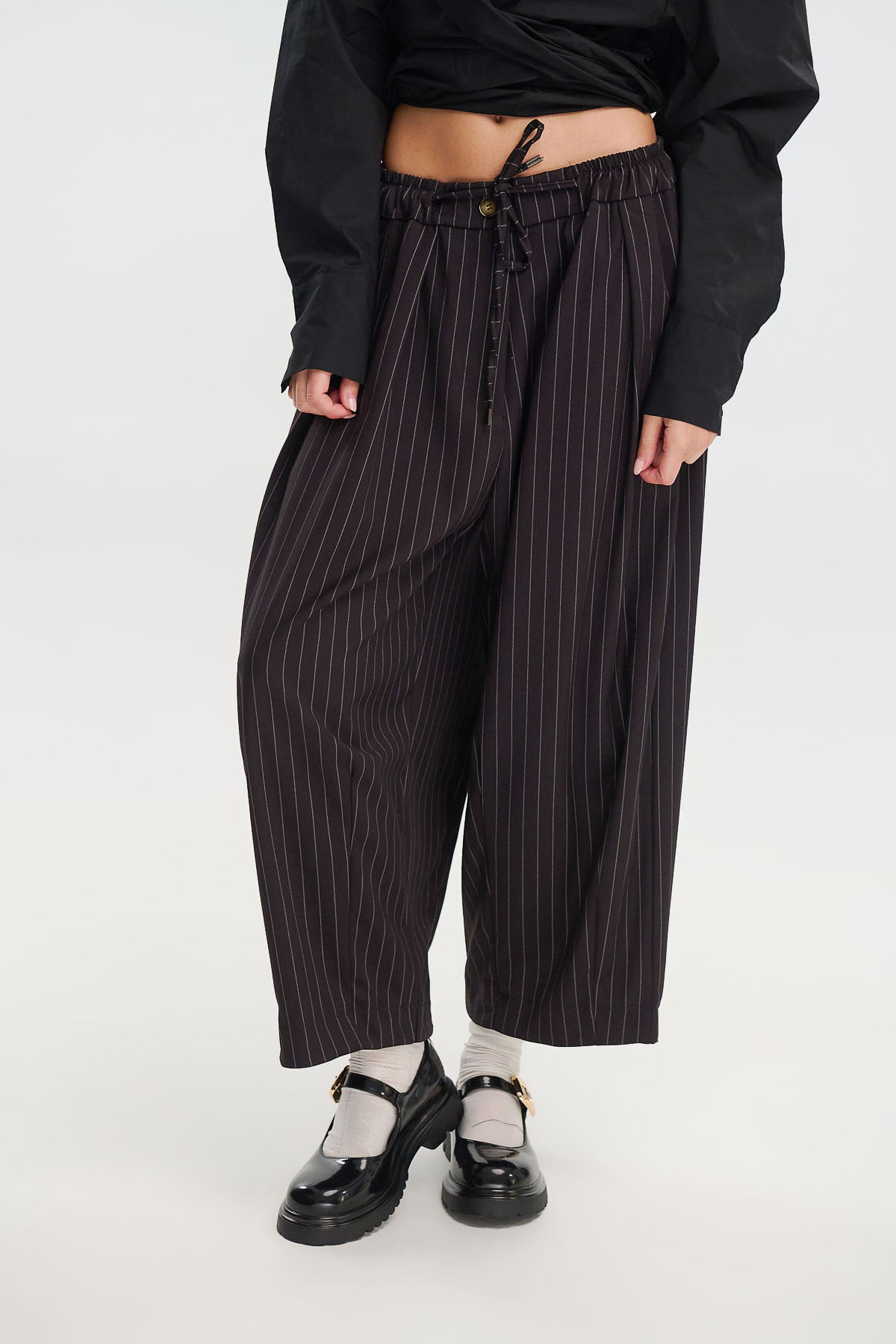 Παντελόνι ριγέ με λάστιχο - Image 3