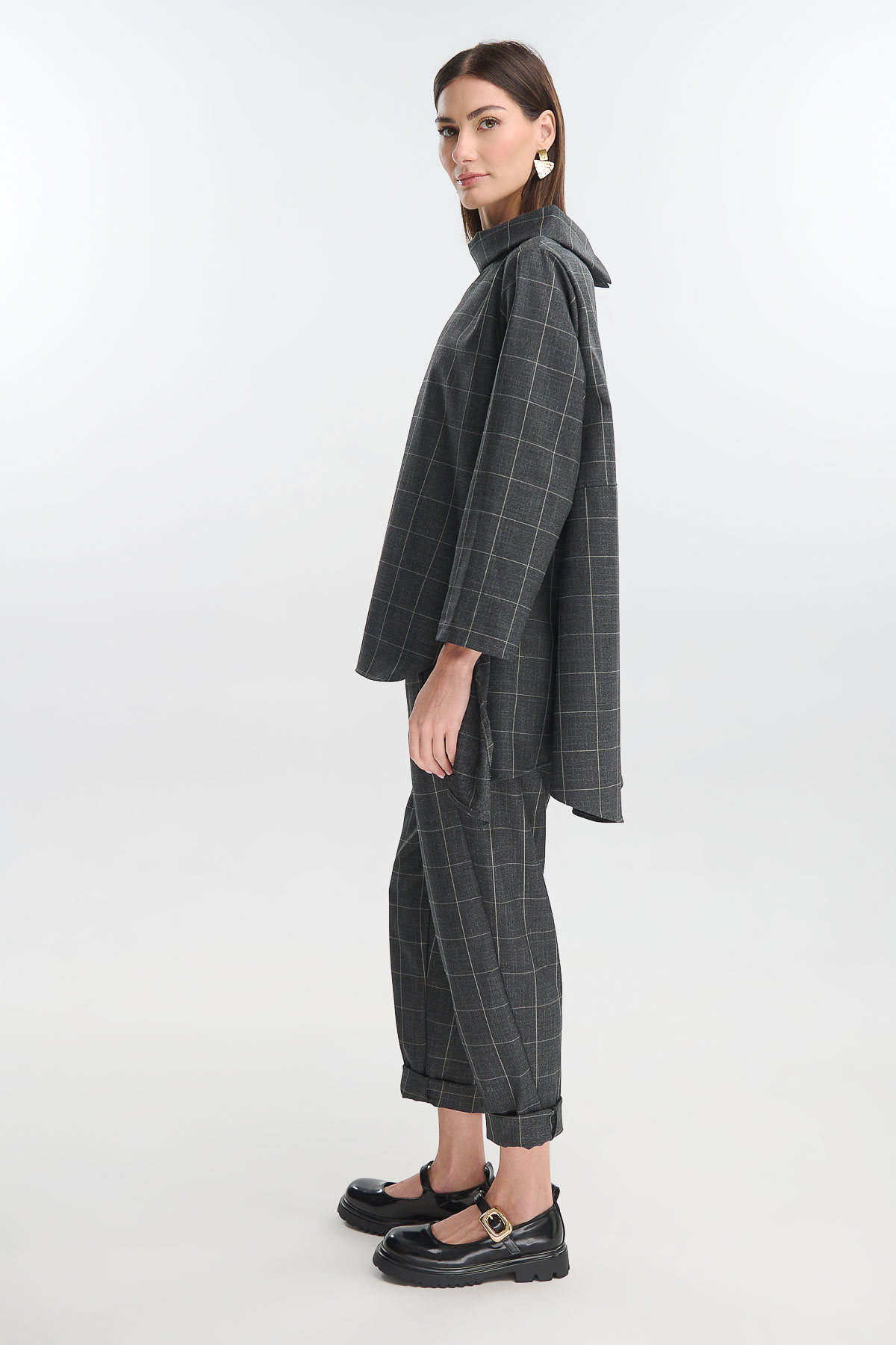 Παντελόνι καρό με λάστιχο - Image 5