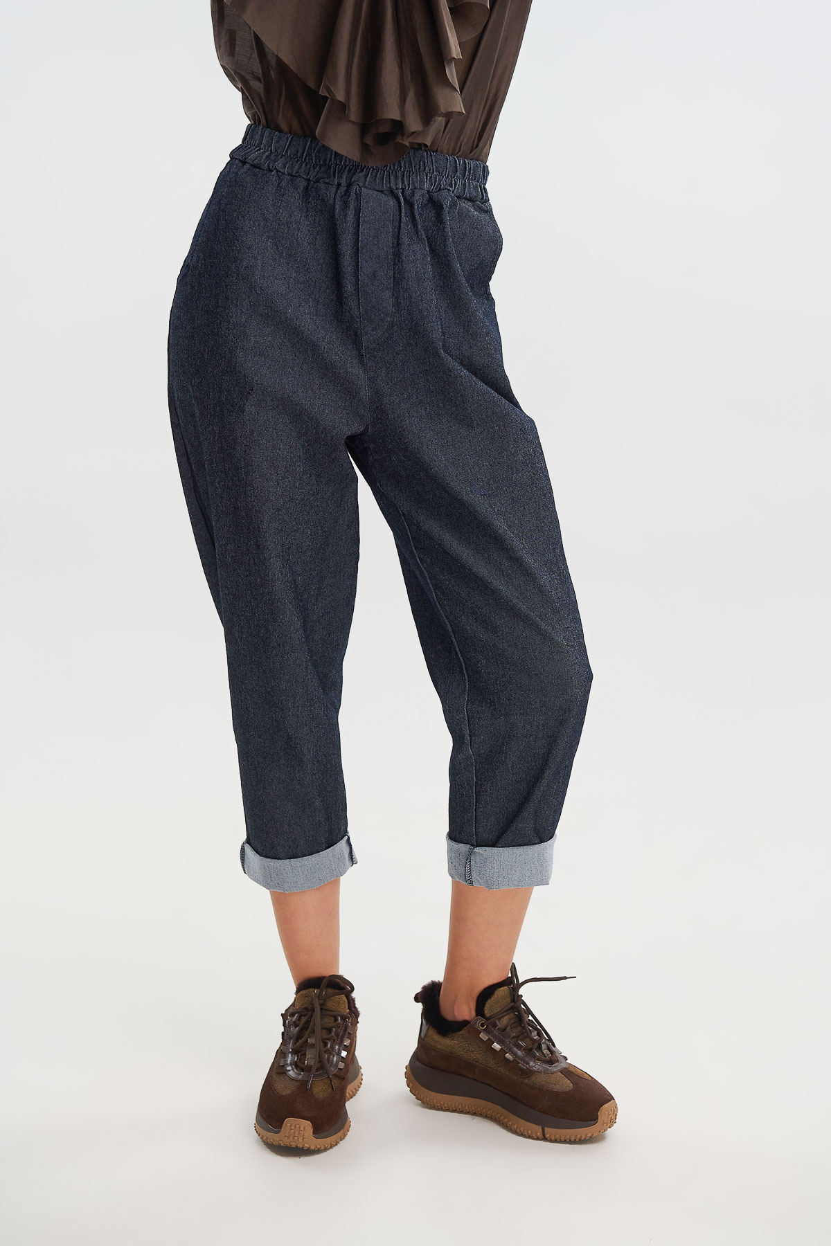 Παντελόνι denim με λάστιχο - Image 2