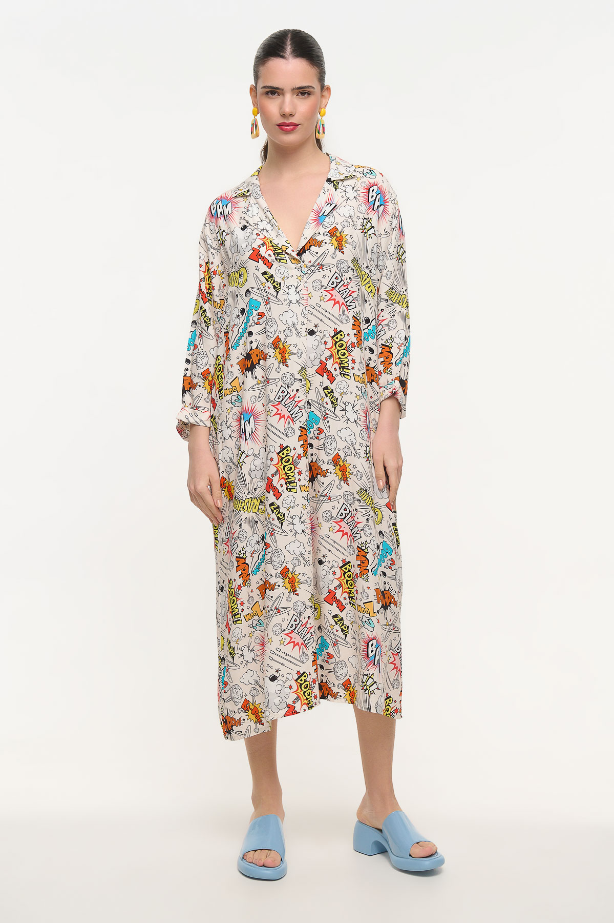 Dress maxi viscose BoOm - Λευκό, One_size