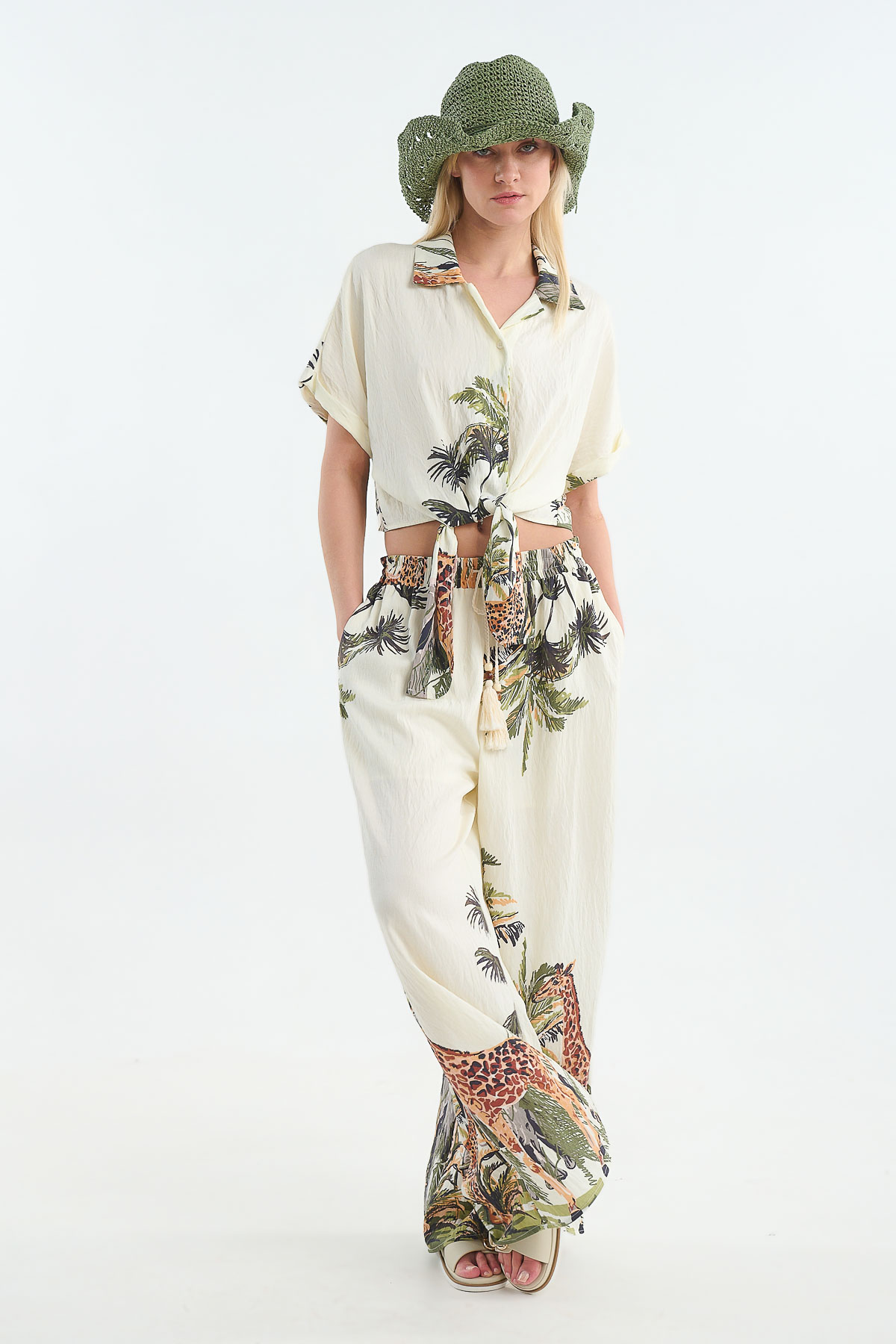 Shirt jungle - Εκρού, One_size