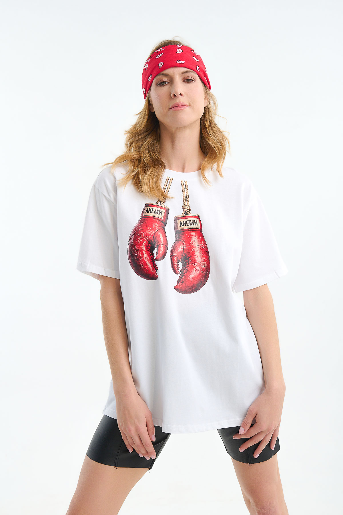 T-shirt oversized ANEMH knockout Lobster - Λευκό, One_size
