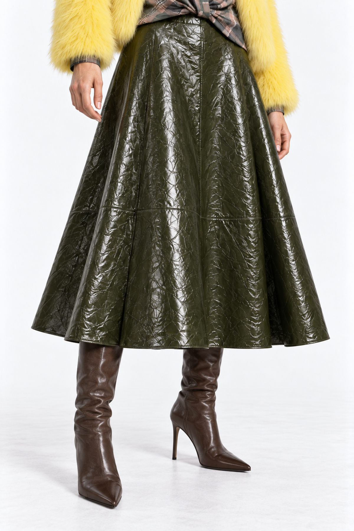 Skirt midi vinyl