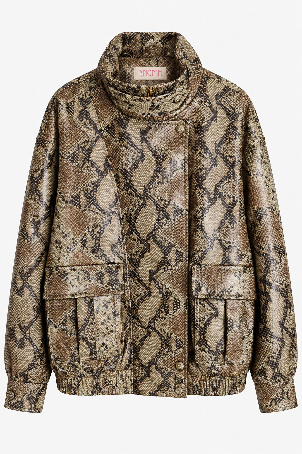 Jacket perfecto eco leather snake