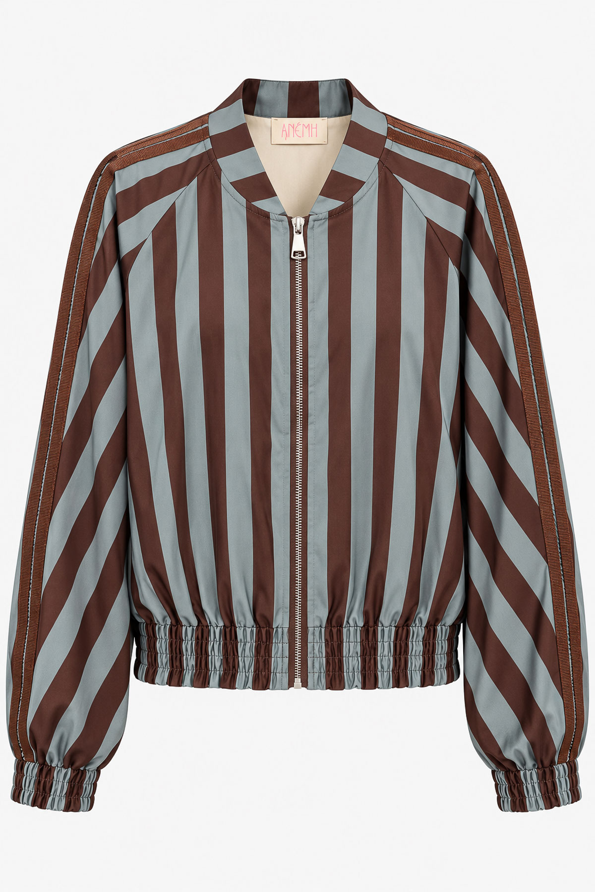 Jacket bomber striped - Πετρόλ, One_size