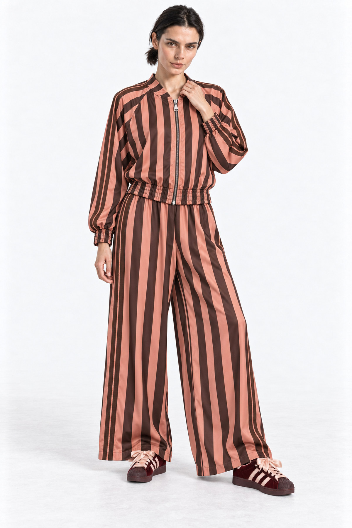 Jacket bomber striped