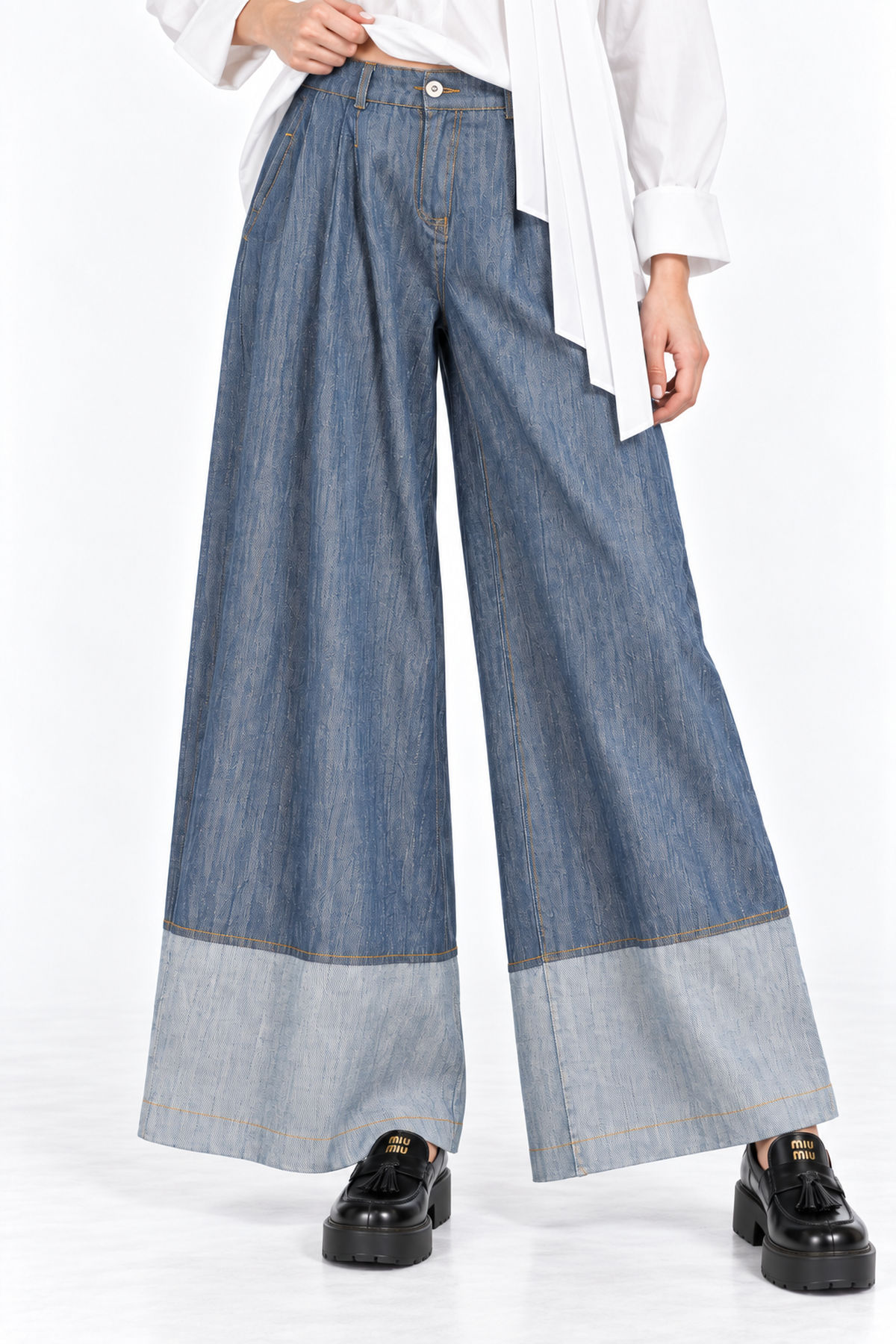 Παντελόνα denim - Navy Μπλε, M/L