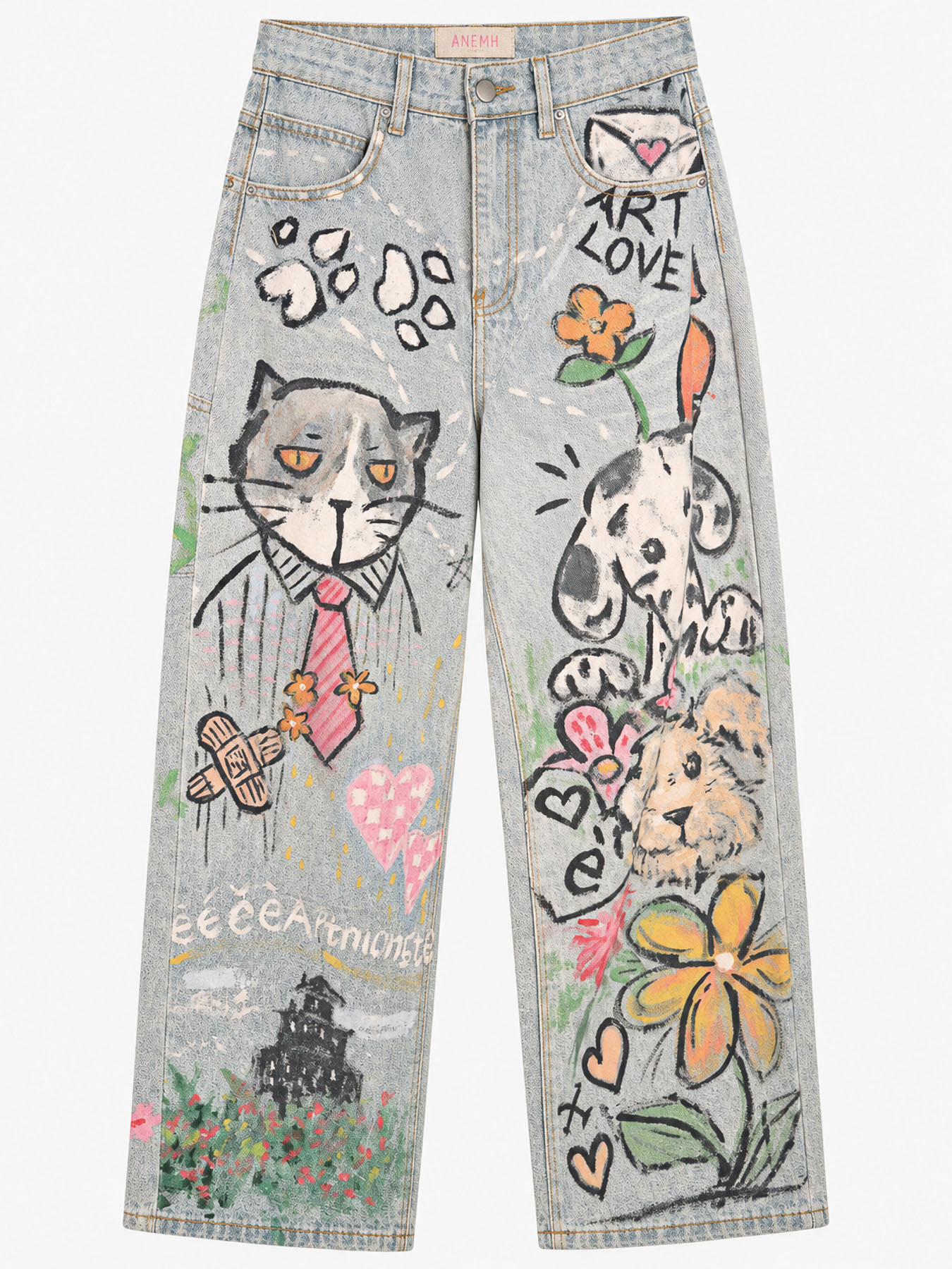 Παντελόνι denim painted - Image 2