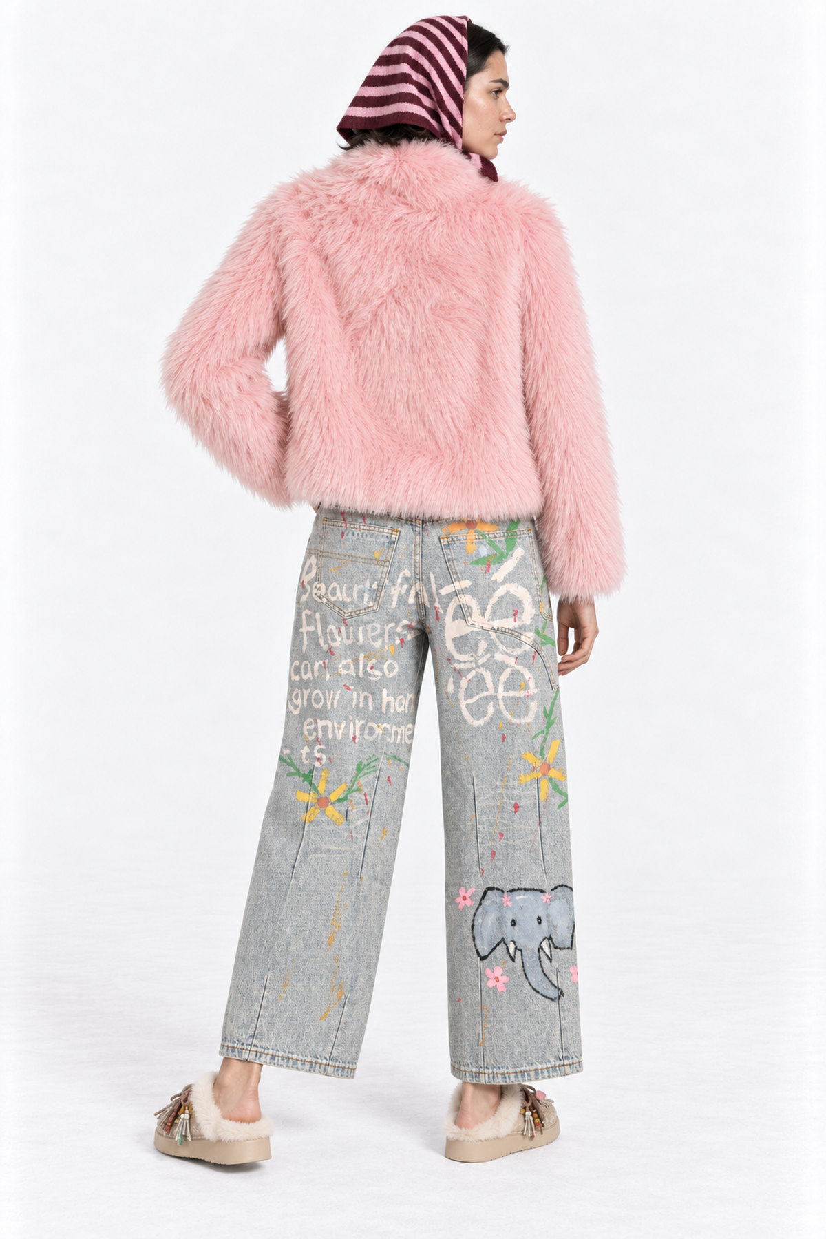 Παντελόνι denim painted - Image 4