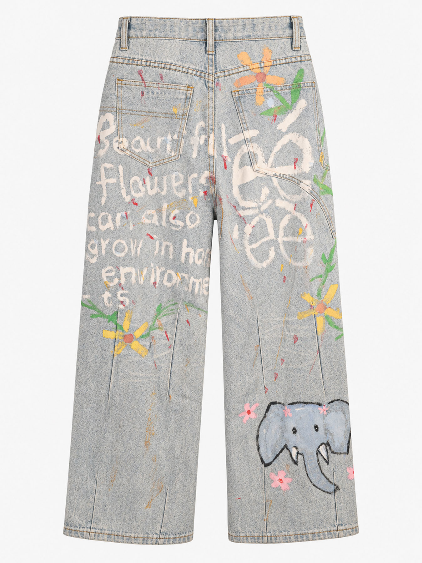 Παντελόνι denim painted - Image 5