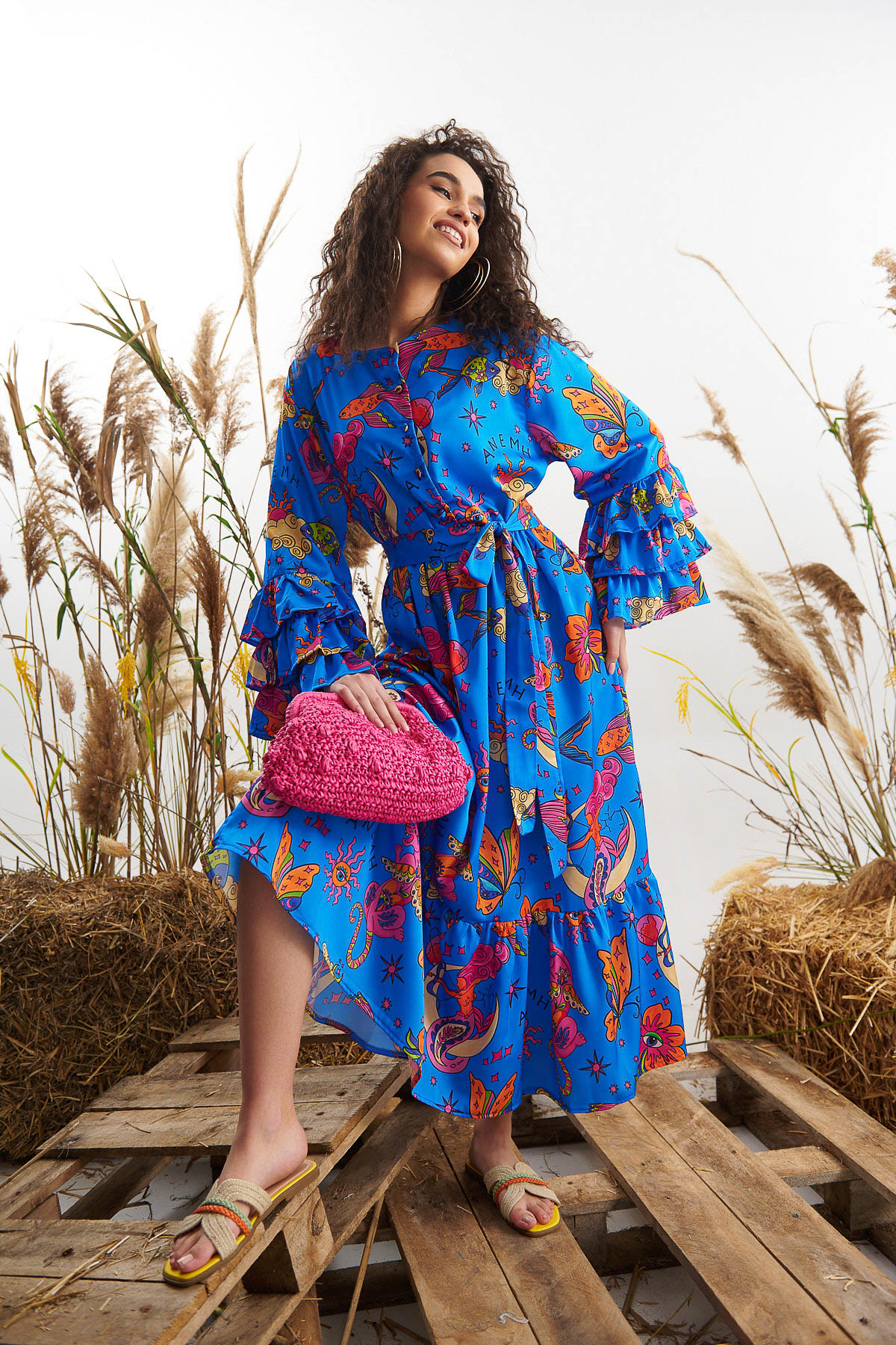Dress maxi ANEMH summer dreams - Μπλε, One_size